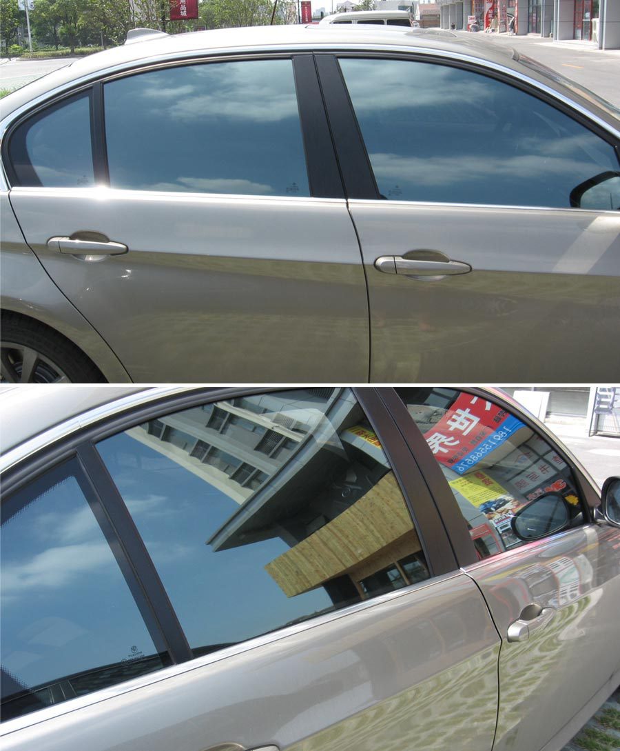 玻璃隔热膜防晒遮阳防紫外线窗户贴单向透太阳膜黑色无镜面不反光