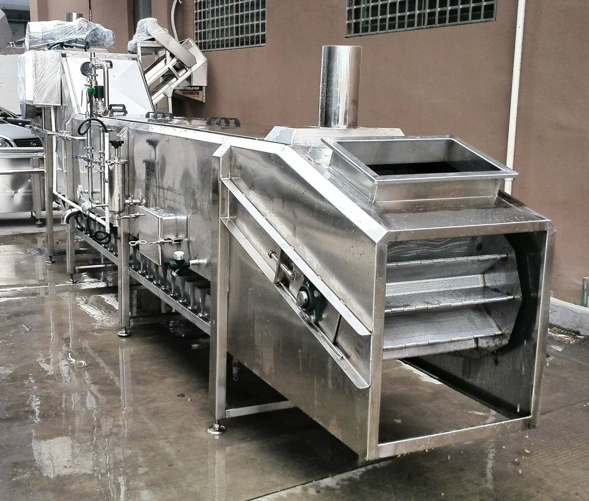 厂家供应链斗式连续预煮机 青豆预煮漂烫机定做