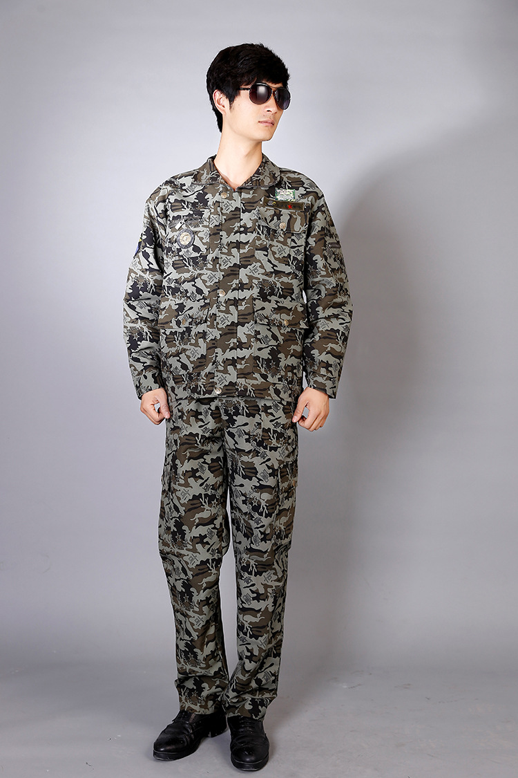 新式07迷彩夏作集训服 丛林数码长袖迷彩