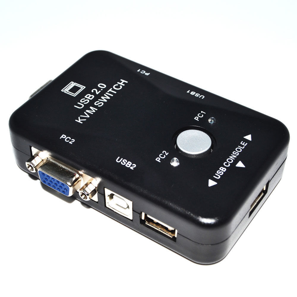 批发2口手动usbkvm切换器 usb kvm切换器 多电脑切换二进一出