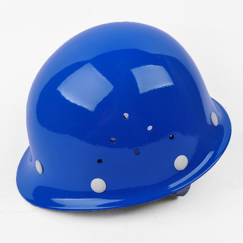 玻璃钢安全帽 头盔电力施工安全帽高强度劳保防护安全帽印字