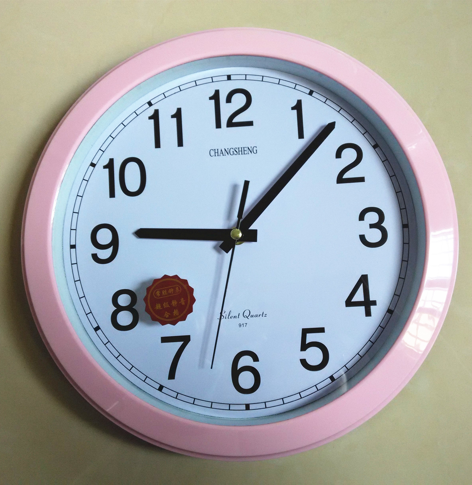 圆形挂钟玻璃挂钟复古挂钟clockdiyclock出口电子礼品可印logo