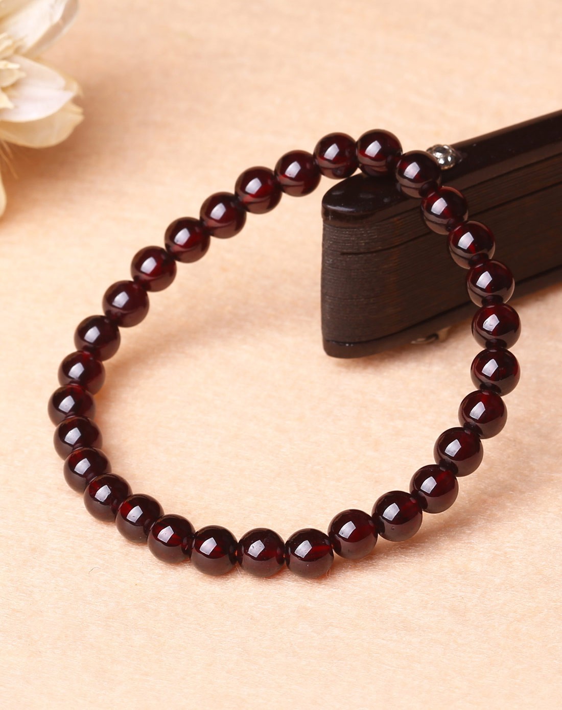 正品天然巴西石榴石单圈手链 美容养颜 旺夫石 转运 水晶手饰批发