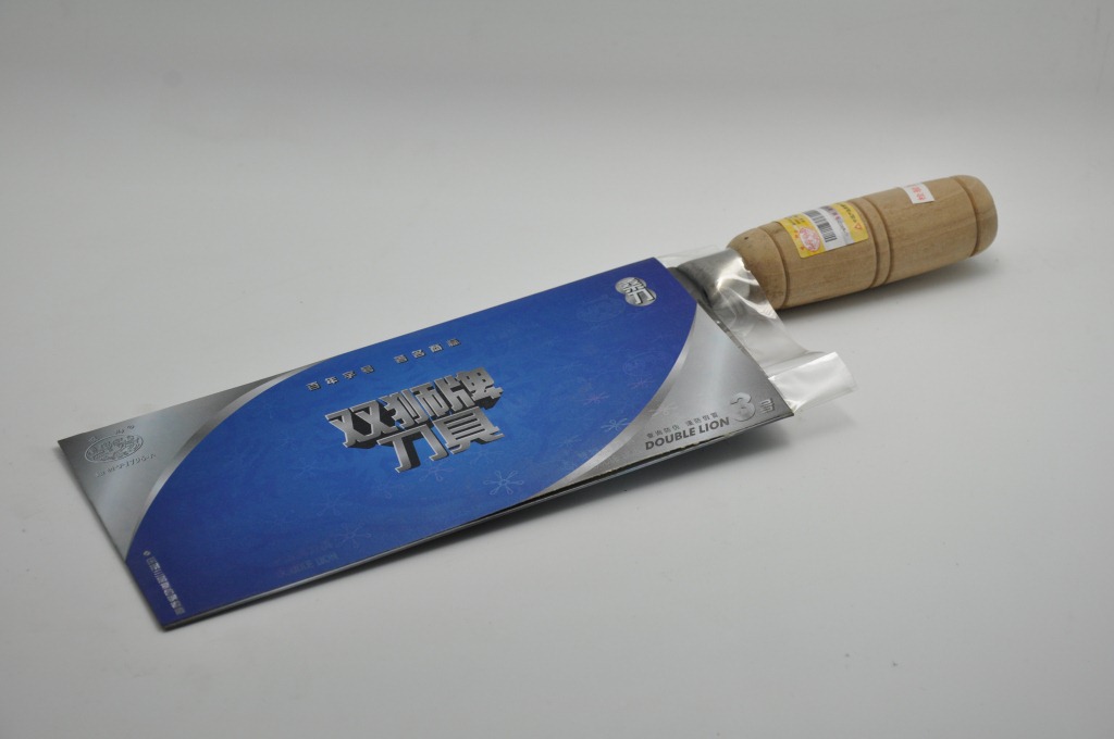 批发正品广州双狮刀具菜刀2#碳钢木柄双狮桑刀酒店家庭切菜专用