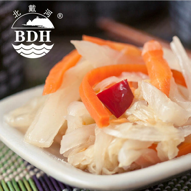 工厂直销 凉拌菜罐头 北戴河牌 军工食品 假一罚十 抗震救灾