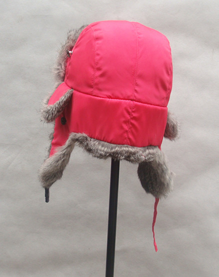 专业生产兔皮帽子 兔皮雷锋帽 裘皮帽子 皮草帽子 兔毛帽子