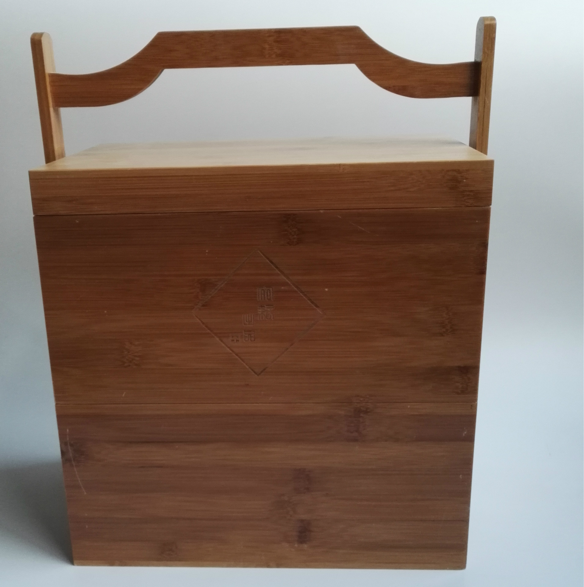 厂家直销定制 竹木提盒 月饼盒 食品包装盒礼品包装盒