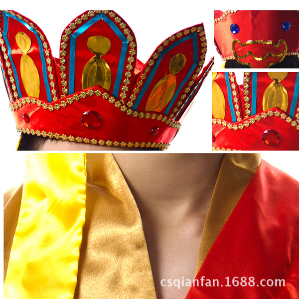 西游记服装唐僧师徒面具头饰唐僧帽猪八戒帽子西游记服装道具摄影