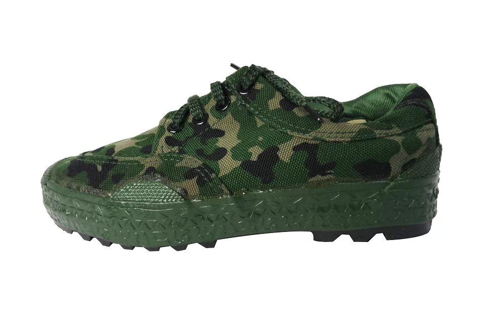 批发正品06武迷彩低腰作训鞋 5302夏地勤解放鞋 消防橄榄绿胶鞋