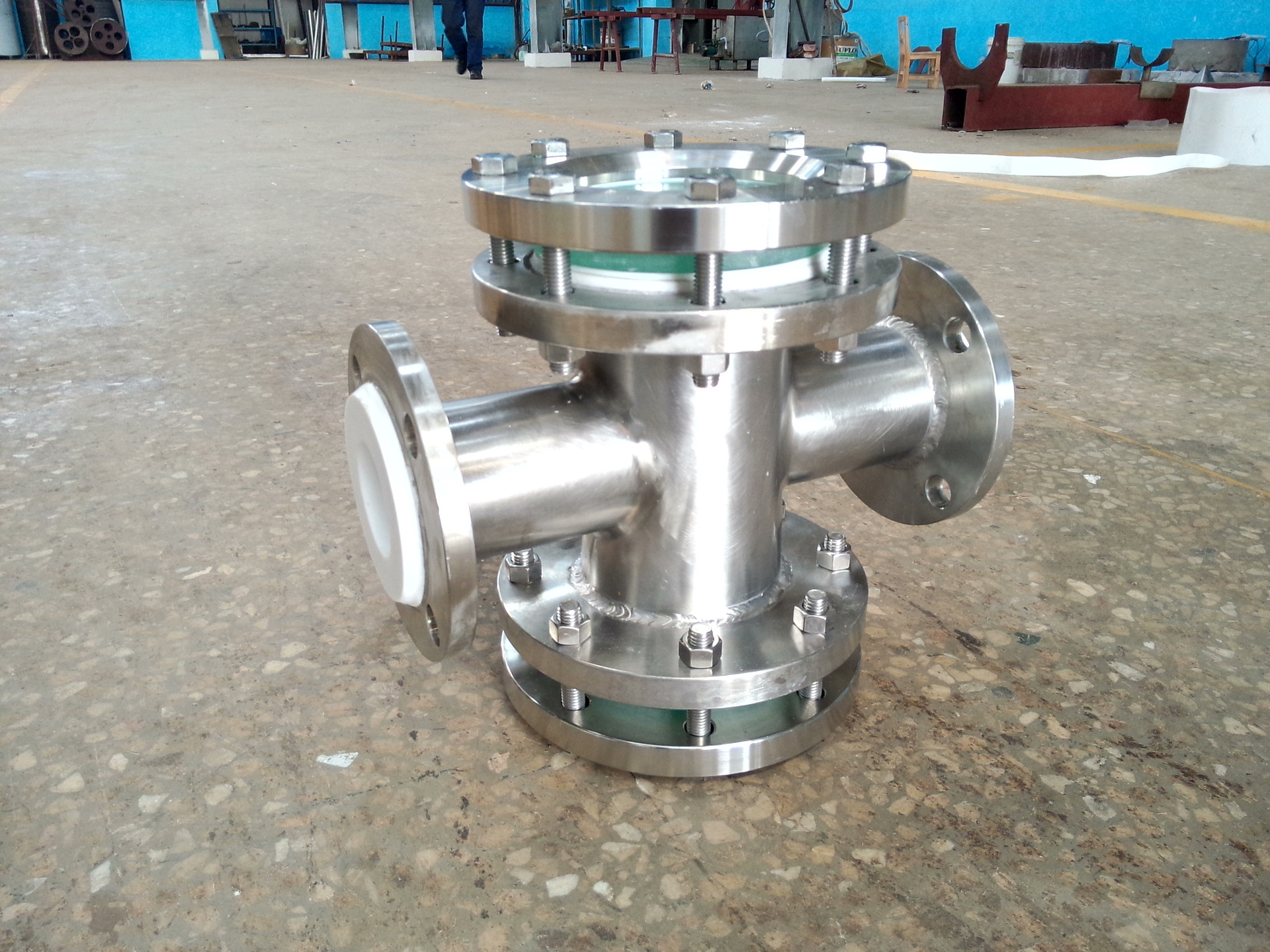 衬四氟四通视镜 304四通视镜 不锈钢四通视镜 不锈钢视镜弯头三通