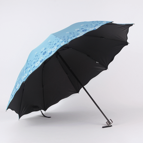 日韩国创意晴雨伞花纹 防晒超强防紫外线太阳伞遮阳伞批发