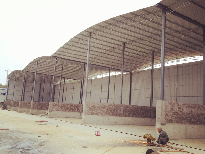 厂家专业定做移动棚 固定式 移动式钢架材料棚 工地加工弧形大棚