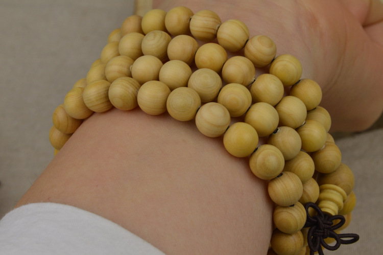 黄杨木手链 108颗10mm手串 黄杨木饰品批发 地摊货源 厂家直销