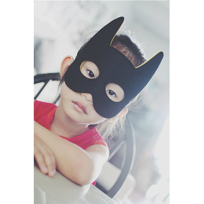 厂家热销眼罩万圣节儿童毛毡面具 超人双面双色面具