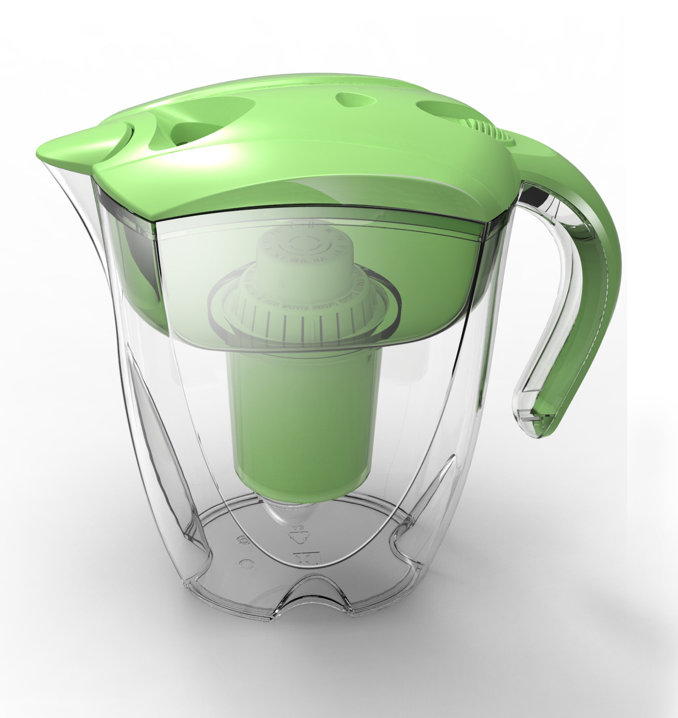 2.5l家用净水壶滤水壶 活性炭超滤过滤滤芯 便携式净水器