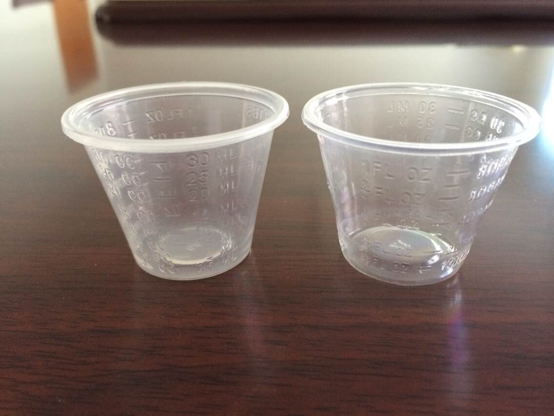 【厂家直销】30ml-pp小药杯一次性透明塑料杯医用量杯刻度杯