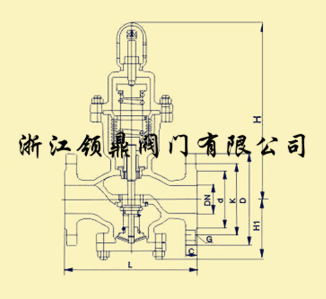 y44h波纹管减压阀尺寸图