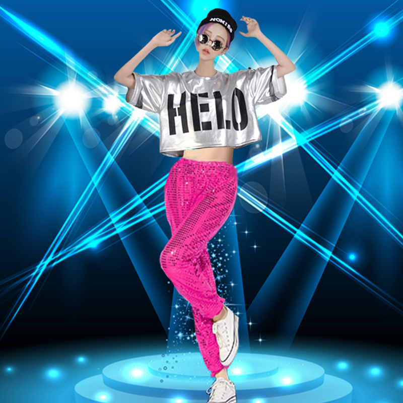 ds演出服女现代舞蹈成人夜店套装女夏性感街舞嘻哈宽松爵士舞服装