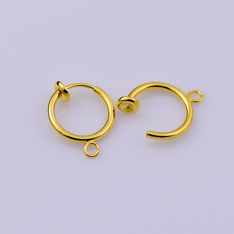 厂家批发韩国耳夹11mm弹簧耳夹弹力夹 无耳洞无痛隐形耳夹耳扣