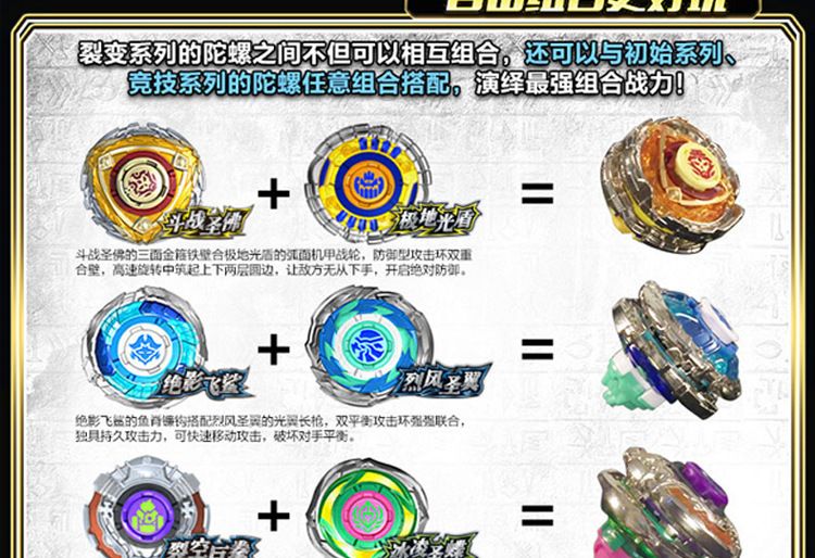 正版双钻飓风战魂3九耀星裂变陀螺烈风圣翼