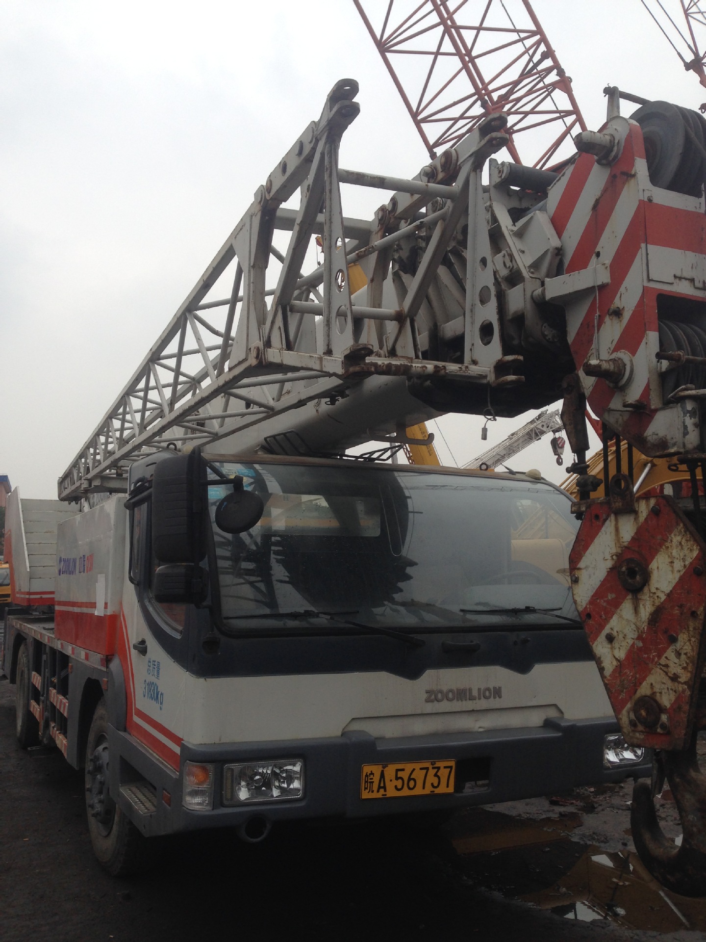 提供浦沅25吨汽车吊 二手汽车吊 五节臂全驾前后圆弧