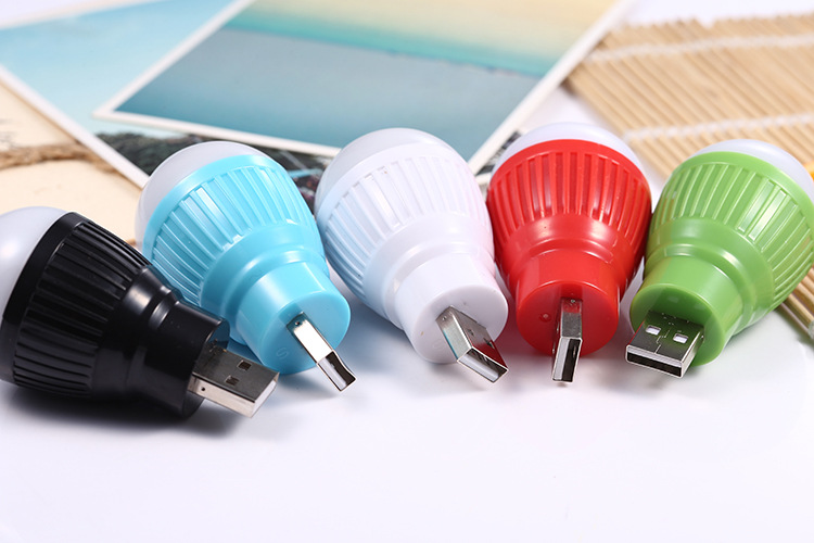 工厂直销 usb灯泡 多功能迷你彩色便携式节能led小灯泡 usb小夜灯