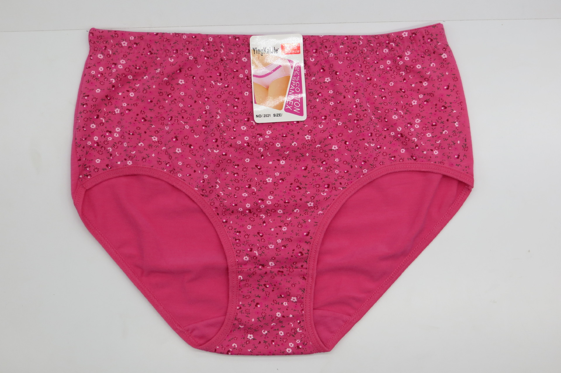 中老年 女士加肥加大 纯棉 印花 三角内裤