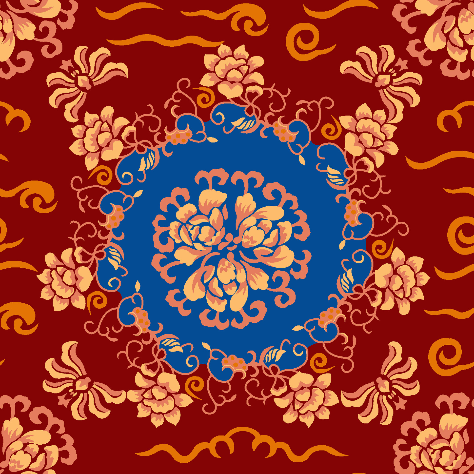 剪花手工毯图案形象接待室地毯酒店地毯满铺毯地毯中的艺术