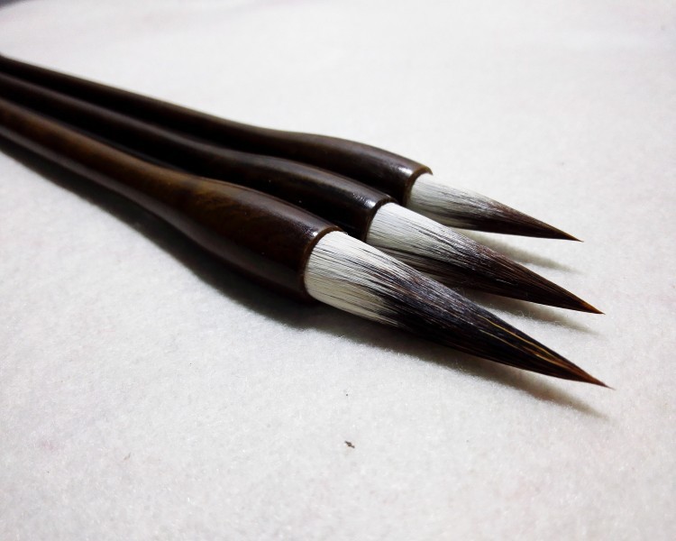 紫毫精品毛笔大楷中楷小楷 文房四宝书法用品毛笔 跨境专供