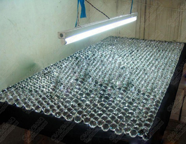 【厂家直供】水晶灯饰球 珠帘灯饰水晶吊球 机磨水晶球 量大.