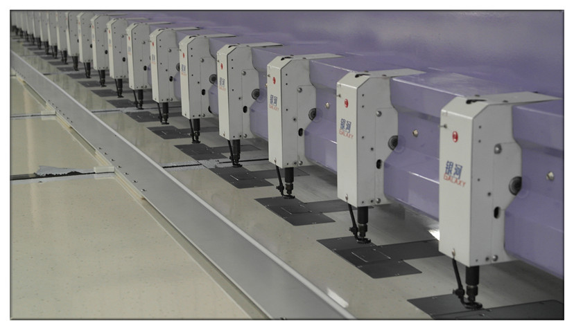 银河高速智能盘带绣花机汽车坐垫发热丝