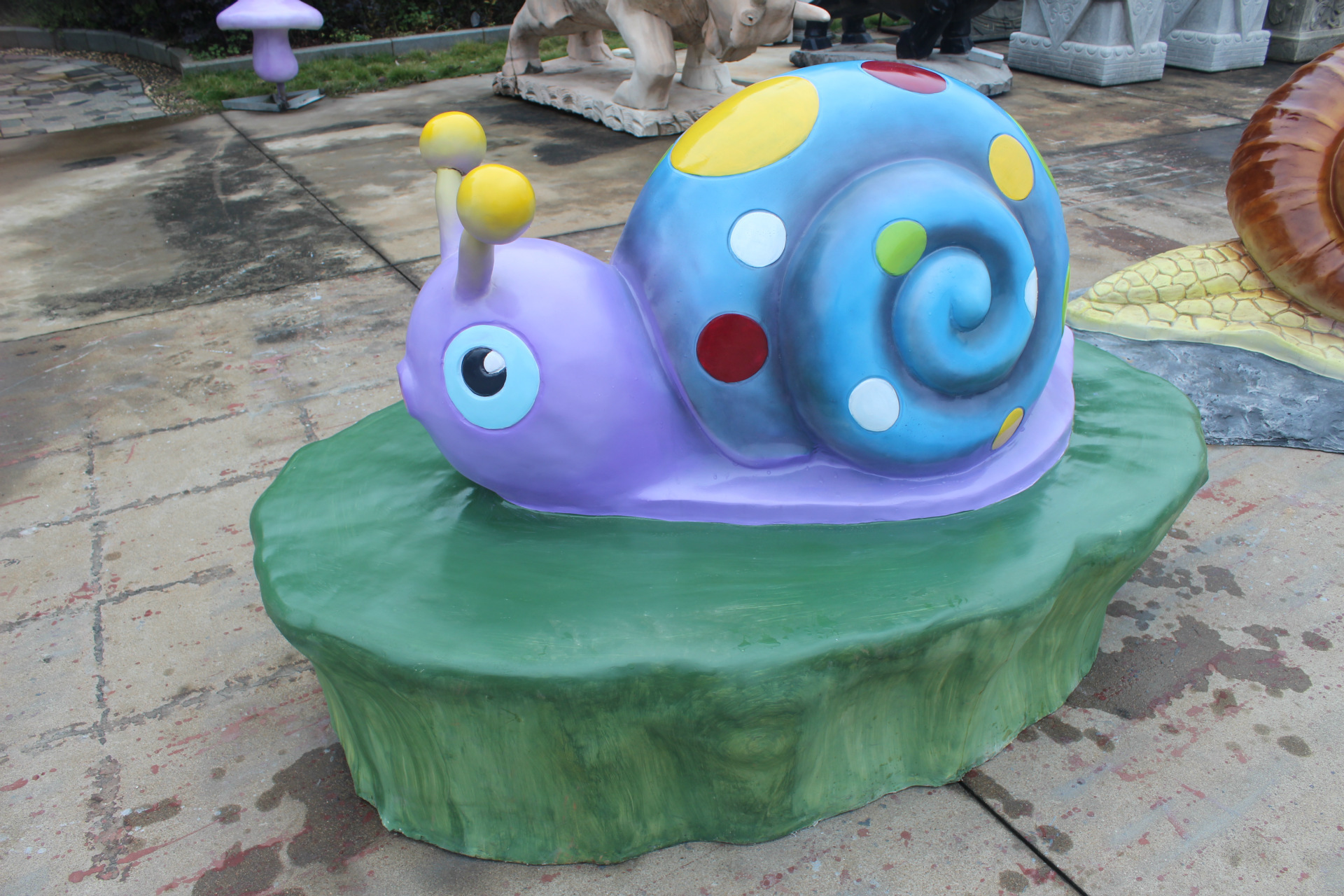 玻璃钢雕塑_蜗牛雕塑 玻璃钢雕塑 仿真动物景