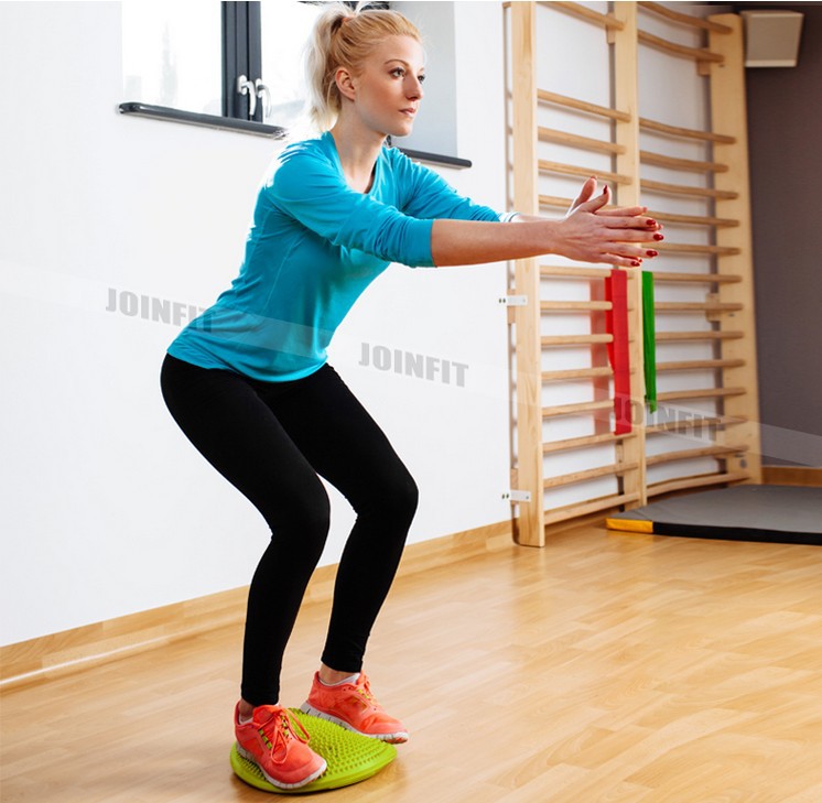 批发瑜伽平衡垫 充气按摩坐垫 体操平衡盘加厚普拉提垫平衡训练器