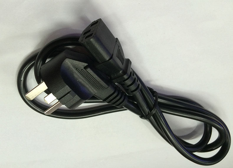 8米三芯大国标品尾主机ac电源线显示适配器电源线0.75