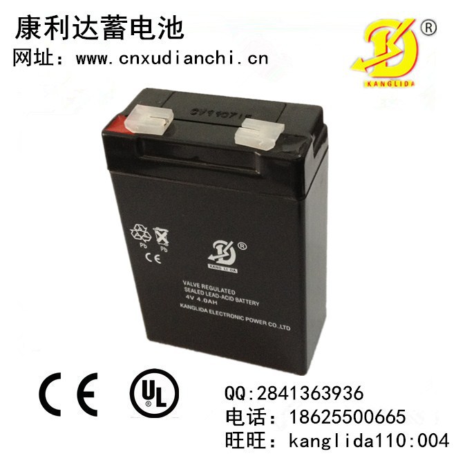 4v4ah康利达铅酸蓄电池  储能深循环电瓶 用于电子称 家用电蚊拍