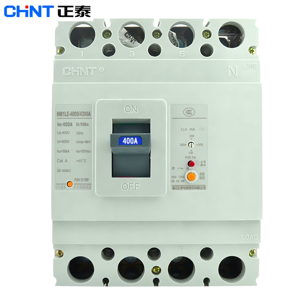 正泰漏电开关 漏电空气开关 nm1le-400s/4300 250a-400a可选