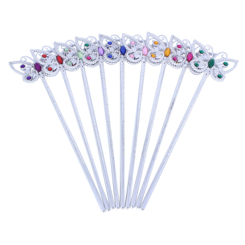 欢呼用品 儿童蝴蝶魔法棒 灰姑娘蝴蝶棒 32 cm 仙女棒