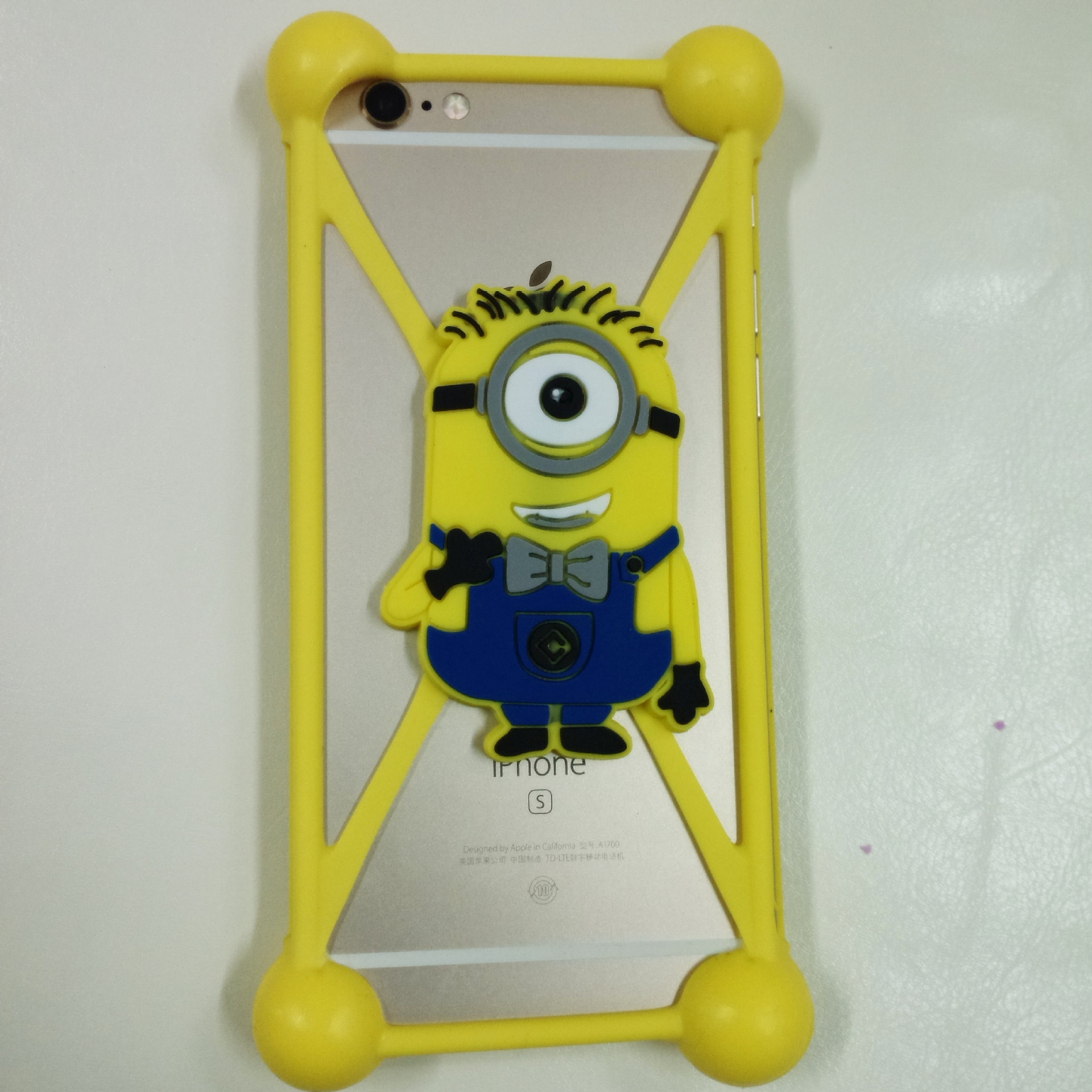 手机保护套-万能手机套 硅胶3D公仔手机壳 防