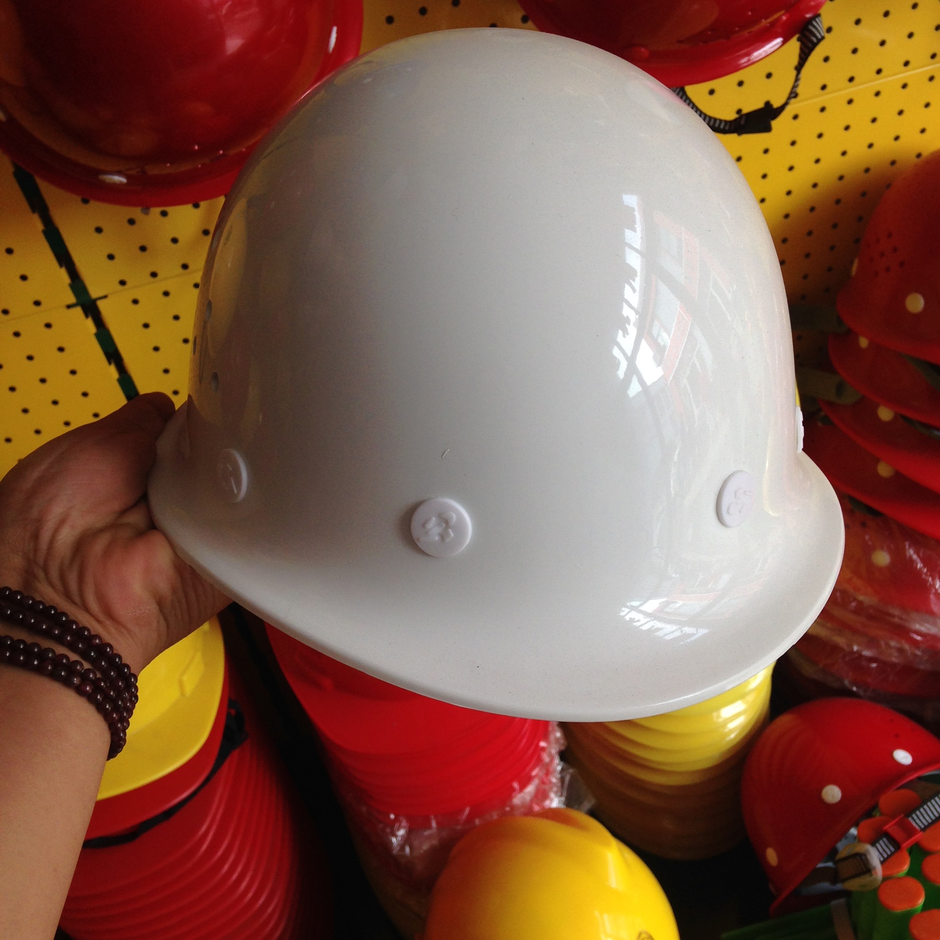 玻璃钢烤漆透气孔安全帽 建筑工地白色安全帽头盔-阿里巴巴