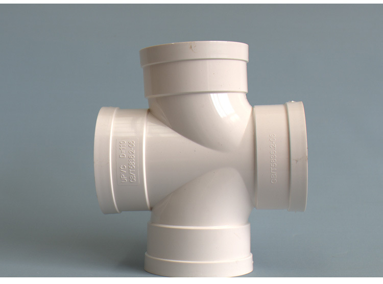 pvc排水管件平面四通批发 四通管件pvc管件 厂家直销排水管接头