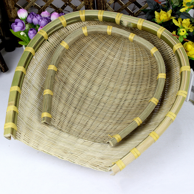 竹铲插手工竹编用品竹制酒店用品家居摆饰竹畚箕定制批发