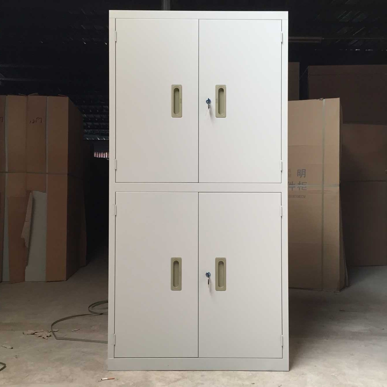 公司办公四门文件柜铁皮柜开门储物柜档案资料整理财务凭证层板柜