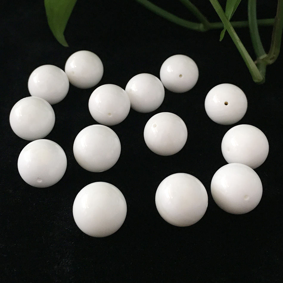 天然白砗磲散珠16mm圆珠子diy项链饰品配件大小都有需要联系客服