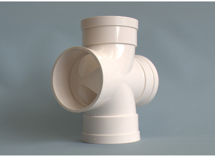 pvc排水管件平面四通批发 四通管件pvc管件 厂家直销排水管接头