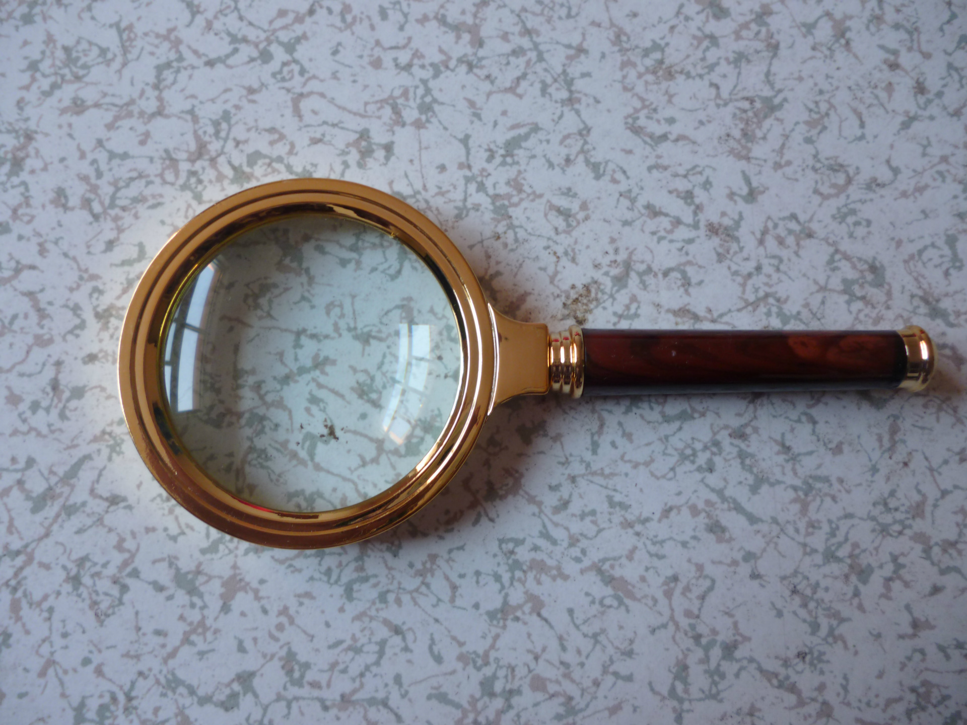 高级精美仿红木放大镜10倍放大镜清晰老人阅读手持式手柄6090