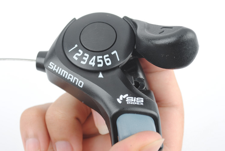 禧玛诺tx30-7自行车指拨变把 山地车变速器7速21速通用手变拨把