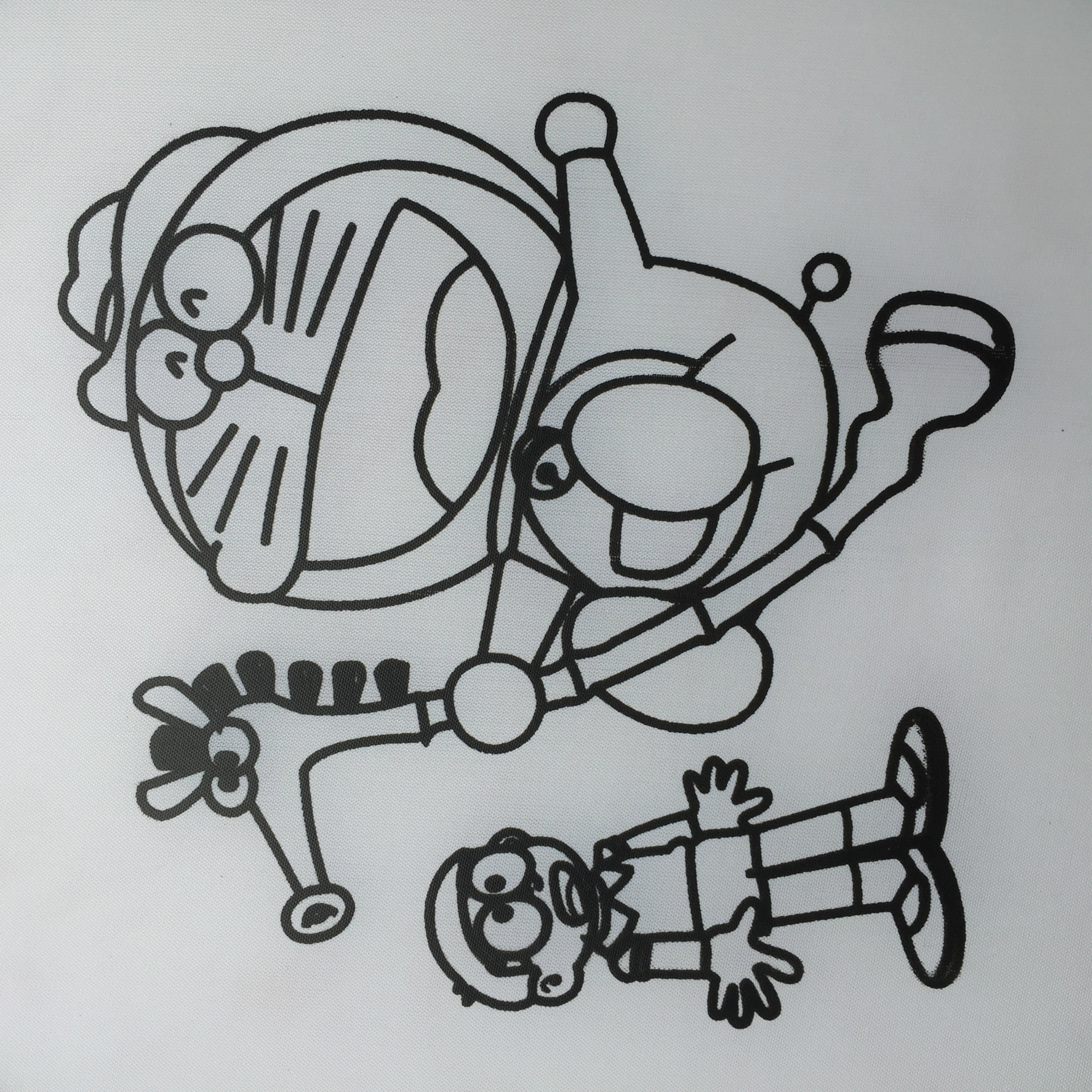 亲子活动绘画圆扇子材料空白绢丝宫扇diy轮廓涂鸦填色做手工批发