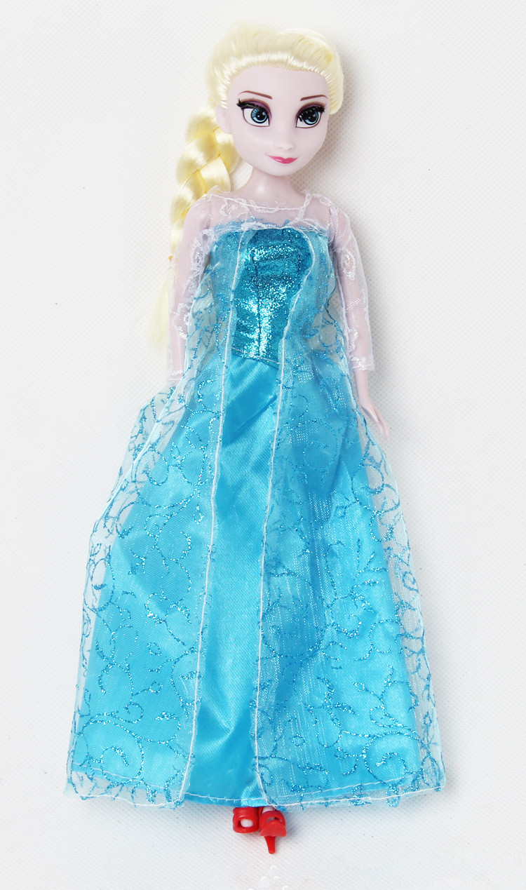 冰雪奇缘玩具带雪宝芭比娃娃frozen 6关节体可动玩偶摆件地摊批发