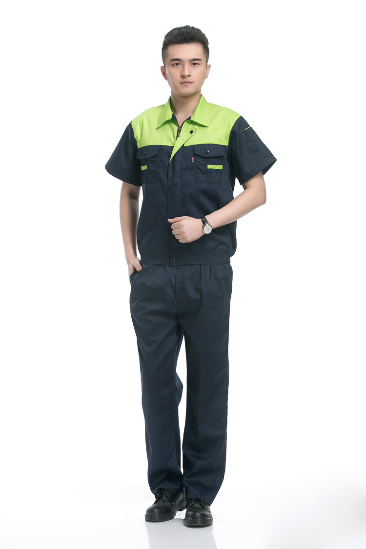 4s汽车美容工作服汽修修理厂服男士夏季工服工作服短袖套装批发