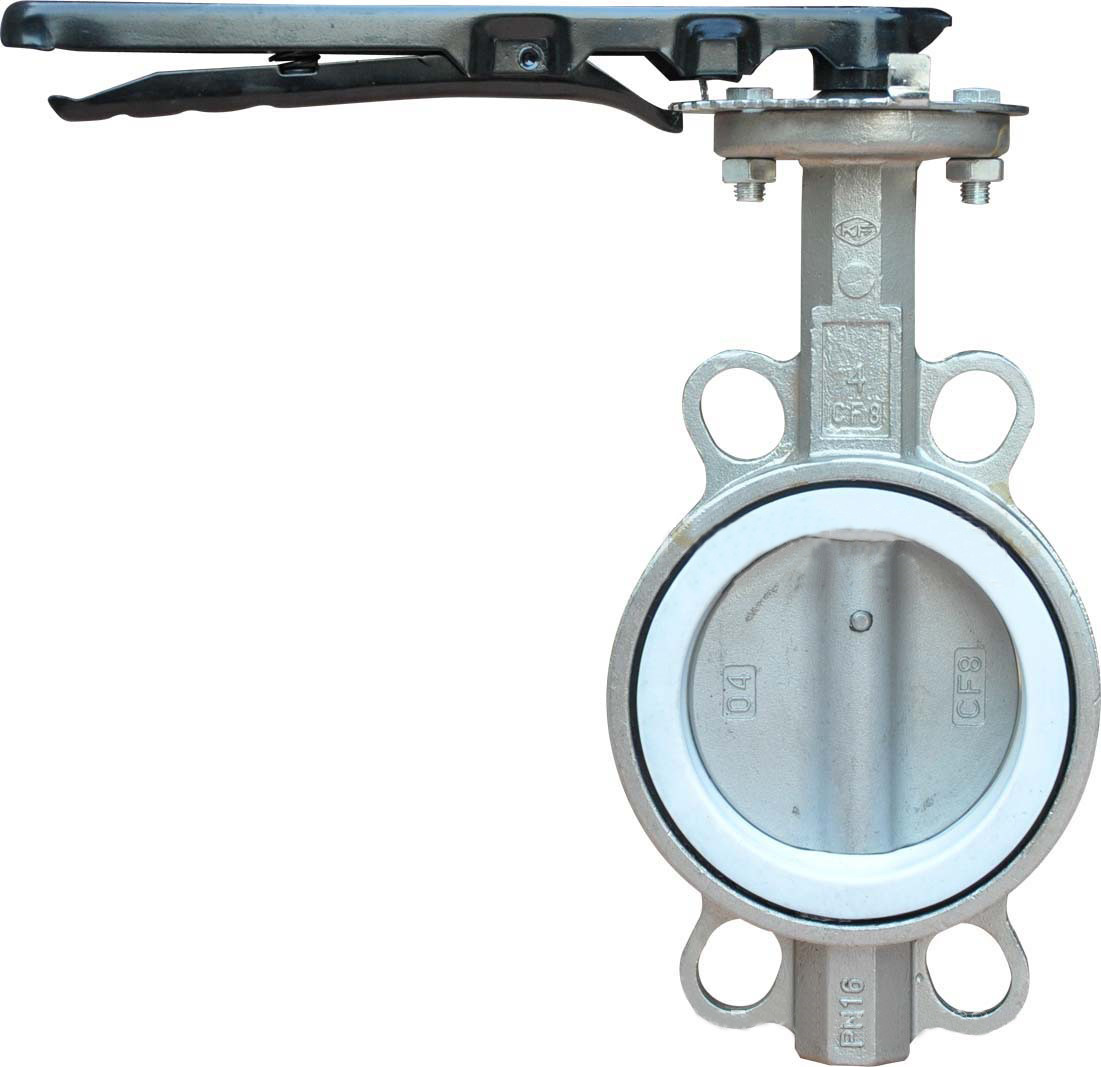 不锈钢对夹式蝶阀 对夹蝶阀 不锈钢蝶阀d71f-16p dn50-dn200